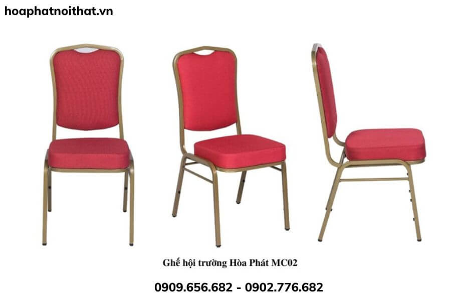 Bàn Ghế Hội Trường Gỗ Tự Nhiên  Màu đỏ