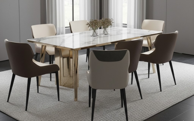 7 mẫu ghế ăn bọc da cao cấp, hiện đại, xu hướng năm 2026