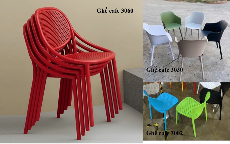 TOP 10 Mẫu ghế cafe nhựa đẹp, giá rẻ được nhiều quán lựa chọn