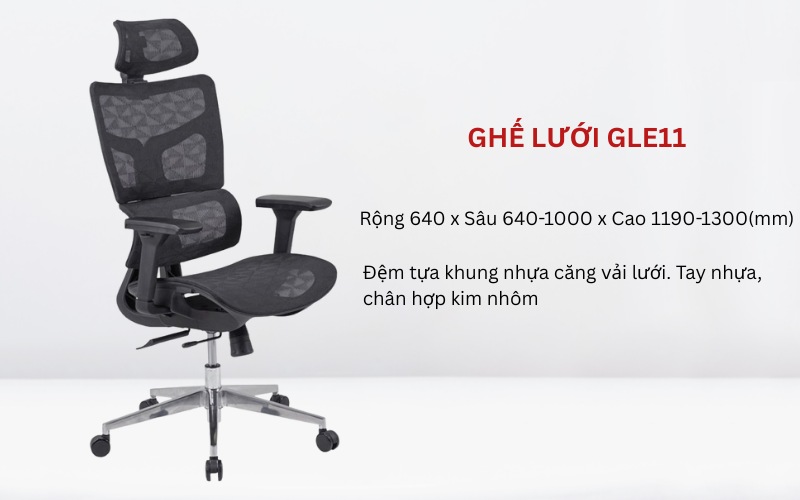 Review 10 mẫu ghế lưới xoay có tựa đầu công thái học tốt cho sức khỏe 