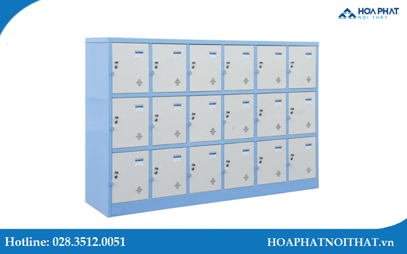 Mẫu tủ locker TMG983-6K màu xanh hiện đại