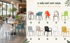 TOP 10 Mẫu ghế cafe nhựa đẹp, giá rẻ được nhiều quán lựa chọn