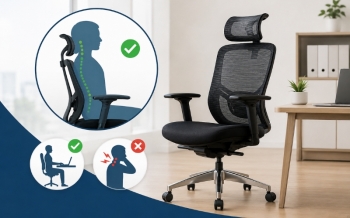 Ghế văn phòng có tựa đầu có tốt không? Lợi ích và cách chọn phù hợp